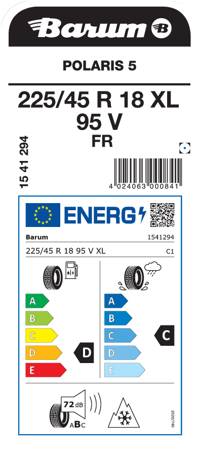 Barum Polaris 5 225 / 45 R 18 95 V