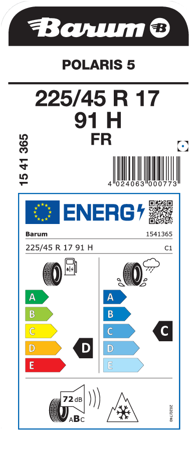 Barum Polaris 5 225 / 45 R 17 91 H