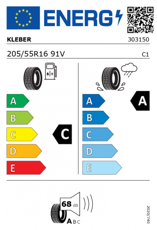 Kleber Dynaxer HP4 DT1 205 / 55 R 16 91 V