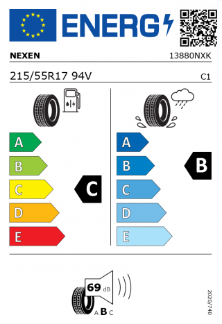 Nexen N blue HD plus 215 / 55 R 17 94 V