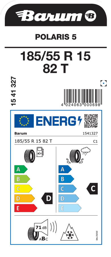 Barum Polaris 5 185 / 55 R 15 82 T