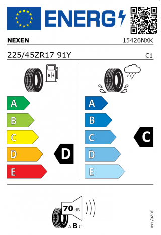 Nexen N*Fera SU1 225 / 45 R 17 91 Y