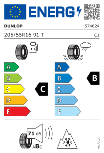 Dunlop Winter Sport 5 205 / 55 5 16 91 T