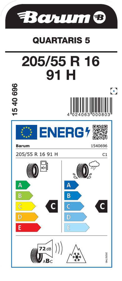 Barum Quartaris 5 205 / 55 R 16 91 H