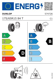 Dunlop SP Sport Winter Response 2 175 / 65 R 15 84 T