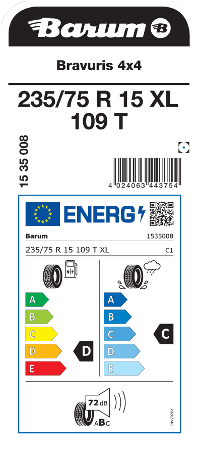 Barum Bravuris 4x4 235 / 75 R 15 109 T