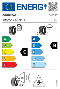 Goodyear Ultra Grip 9plus 205 / 55 R 16 91 T