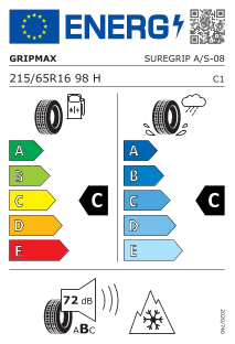 Gripmax SUREGRIP AS 215 / 65 R 16 98 H