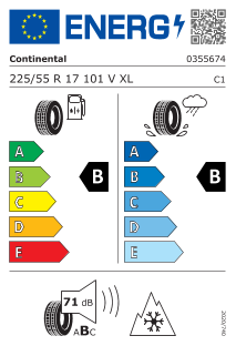 Continental WinterContact TS 870 P 225 / 55 R 17 101 V