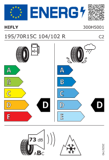 HiFly Win-Transit 195 / 70 R 15 C 104 R