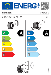 Hankook K 125A Ventus Prime 3 215 / 65 R 17 99 V