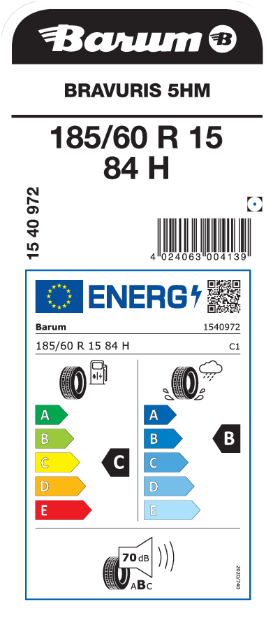 Barum Bravuris 5HM 185 / 60 R 15 84 H