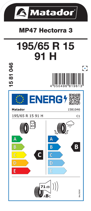 Matador MP47 Hectorra 3 195 / 65 R 15 91 H