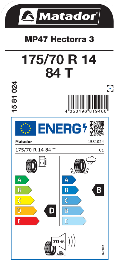 Matador MP47 Hectorra 3 175 / 70 R 14 84 T
