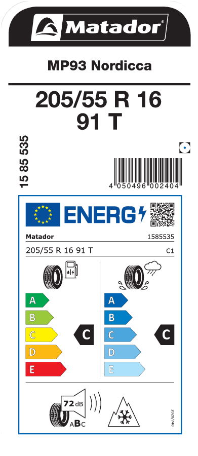 Matador MP93 Nordicca 205 / 55 R 16 91 T