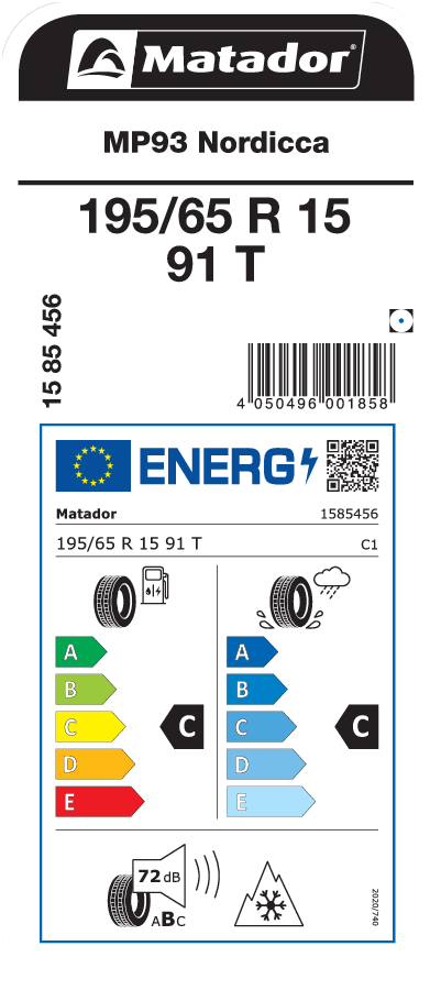 Matador MP93 Nordicca 195 / 65 R 15 91 T