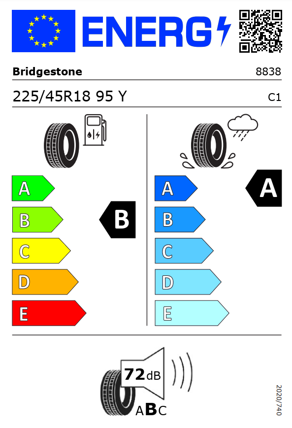 Bridgestone Turanza T005 225 / 45 R 18 95 Y