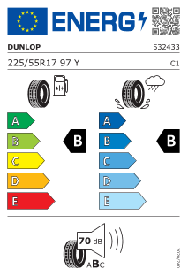 Dunlop SP Sport Maxx RT2 225 / 55 R 17 97 Y