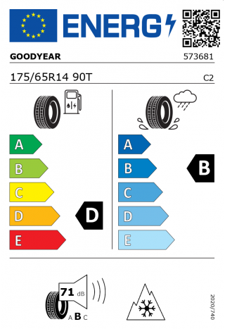 Goodyear UG9 plus 175 / 65 R 14 82 T