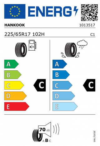 Hankook Dynapro HP RA33 225 / 65 R 17 102 H