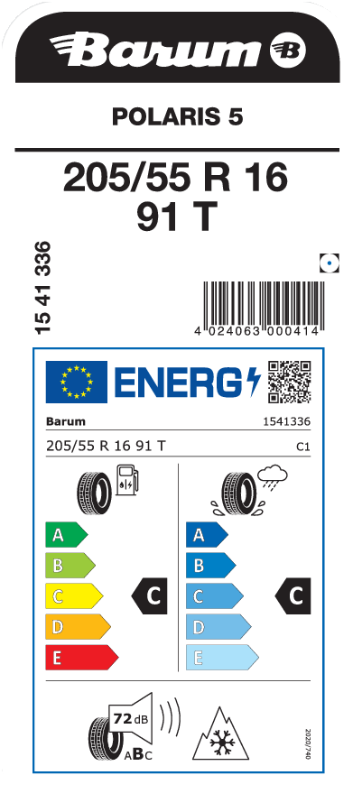 Barum Polaris 5 205 / 55 R 16 91 T