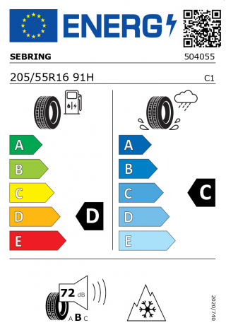 Sebring Snow 205 / 55 R 16 91 H