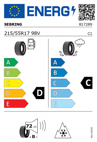 Sebring Snow 215 / 55 R 17 98 V