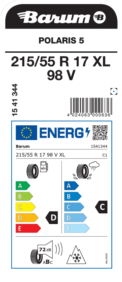 Barum Polaris 5 215 / 55 R 17 98 V