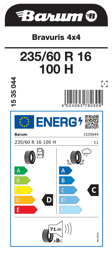 Barum Bravuris 4x4 235 / 60 R 16 100 H