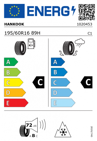 Hankook W452 195 / 60 R 16 89 H