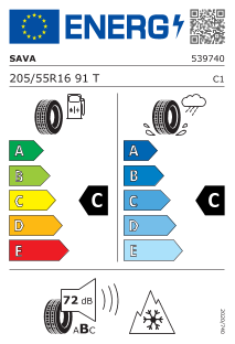 Sava Eskimo S3 plus 205 / 55 R 16 91 T