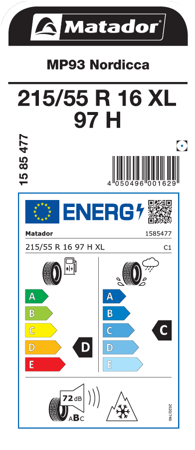 Matador MP93 Nordicca 215 / 55 R 16 97 H