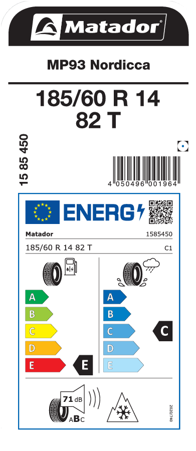 Matador MP93 Nordicca 185 / 60 R 14 82 T