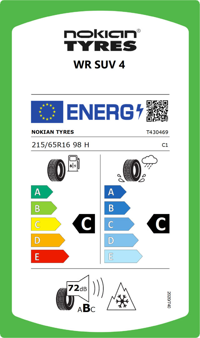 Nokian WR SUV 4 215 / 65 R 16 98 H