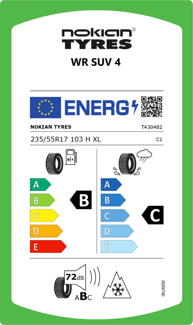 Nokian WR SUV 4 235 / 55 R 17 103 H