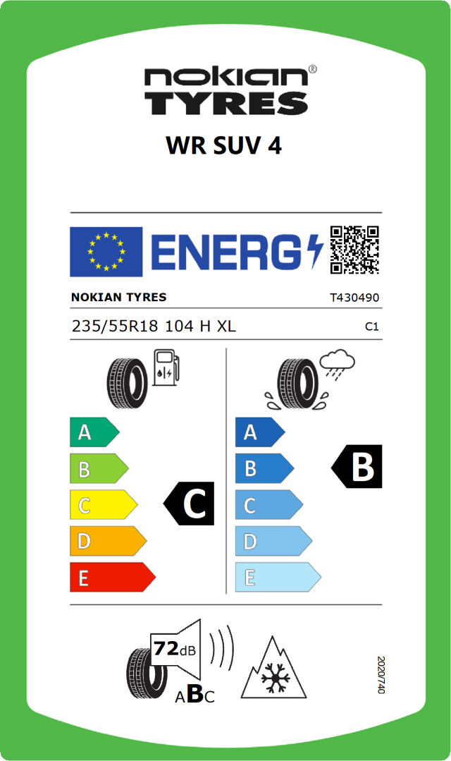 Nokian WR SUV 4 235 / 55 R 18 104 H