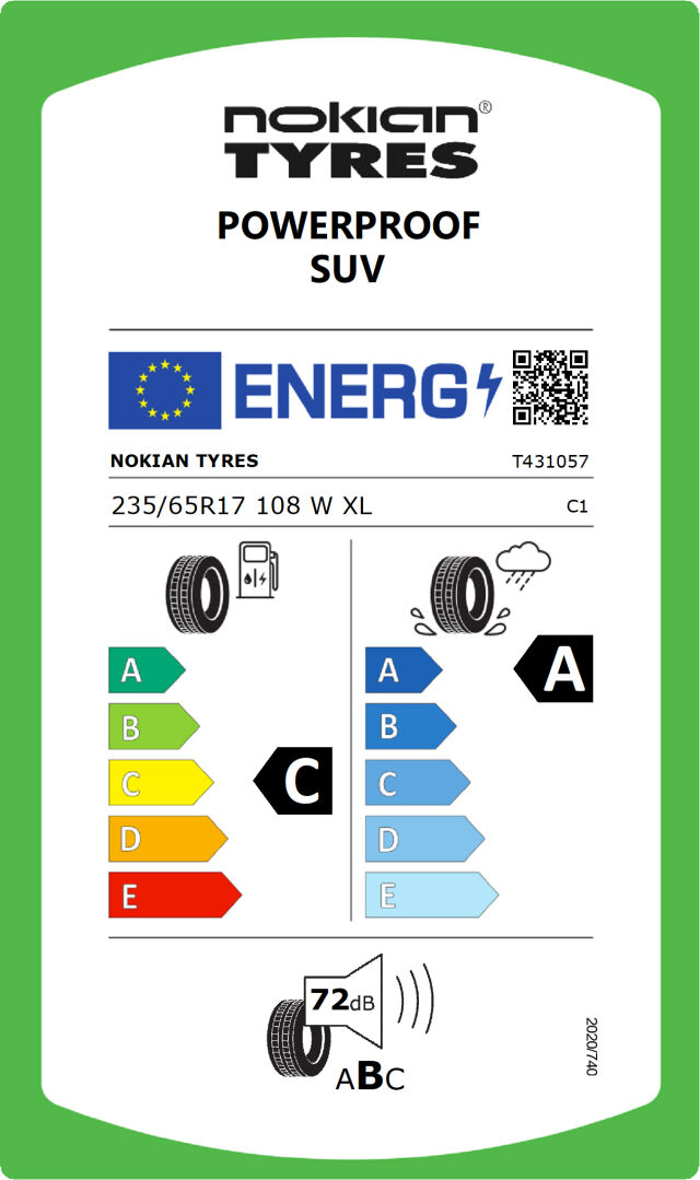 Nokian PowerProof SUV 235 / 65 R 17 108 V